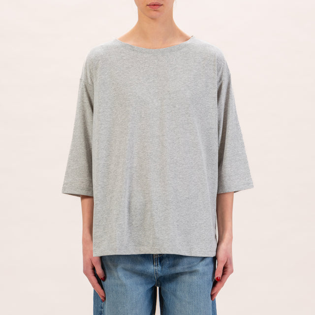 Zeroassoluto-T-shirt manica 3/4 - grigio melange