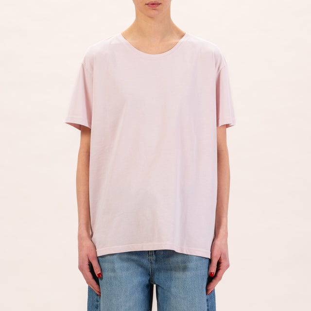 Zeroassoluto-Comfort fit box t-shirt - pink