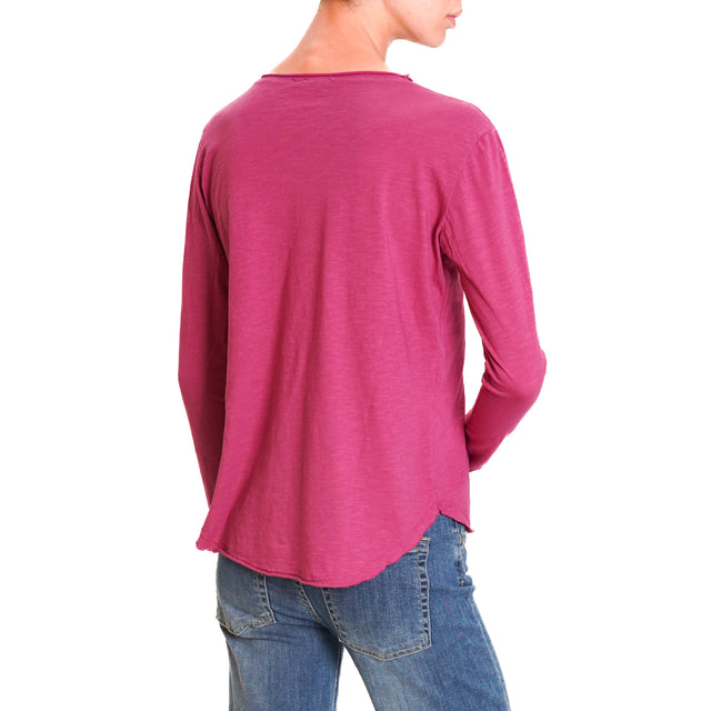 Zeroassoluto-Crewneck T-shirt - mauve