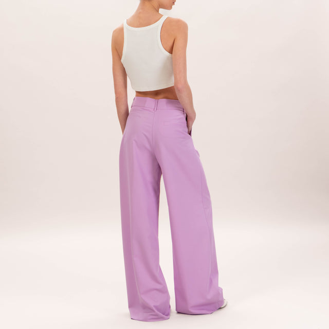 Souvenir-Pantalone con pinces - pink