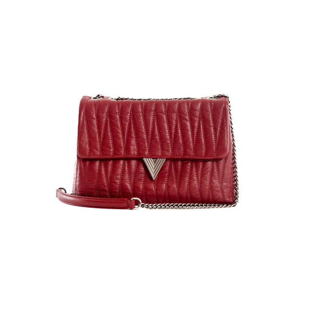 Vicolo-Borsa Belleville genuine leather - Bordeaux