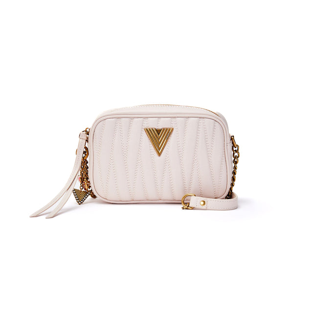 Vicolo-SOHO Quilted Leather Shoulder Bag - Butter