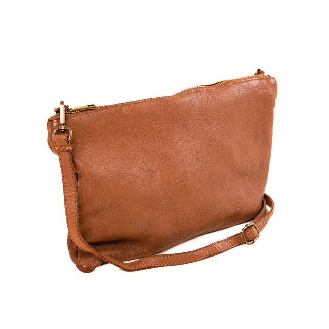 Zeroassoluto-Pochette beba wax grease washed - leather