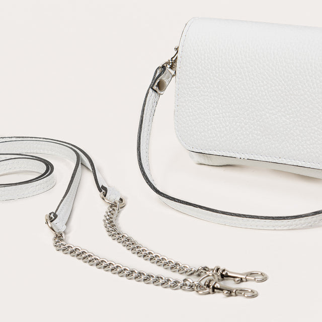 W by white mood-Pochette genuine leather - bianco