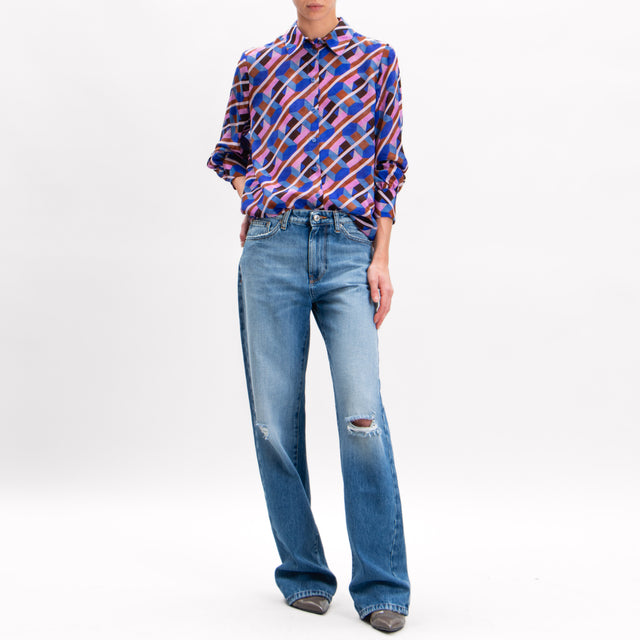 Dixie-Camicia fantasia geometrica - multicolor