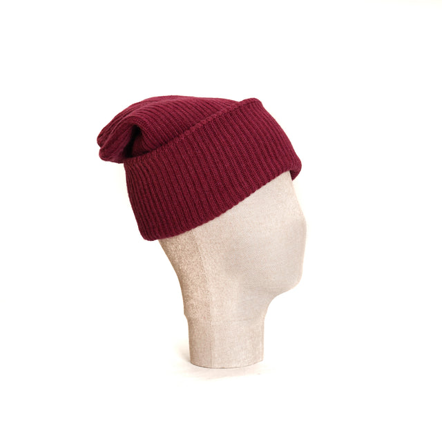 Vicolo-Cashmere Blend Hat - Bordeaux