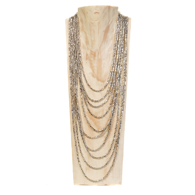 W by Whitemood-Multi-strand necklace - silver