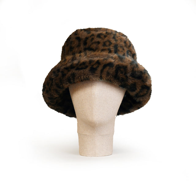 Kontatto-Bucket hat ecopelliccia animalier - moro/nero