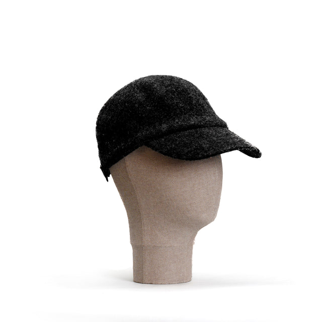 Zeroassoluto-Cappello con visiera 100% lana - nero