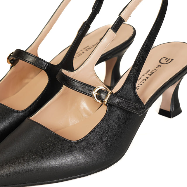 Divine Follie-Slingback con tacco - nero