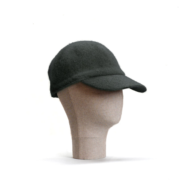 Zeroassoluto-100% wool visor hat - military