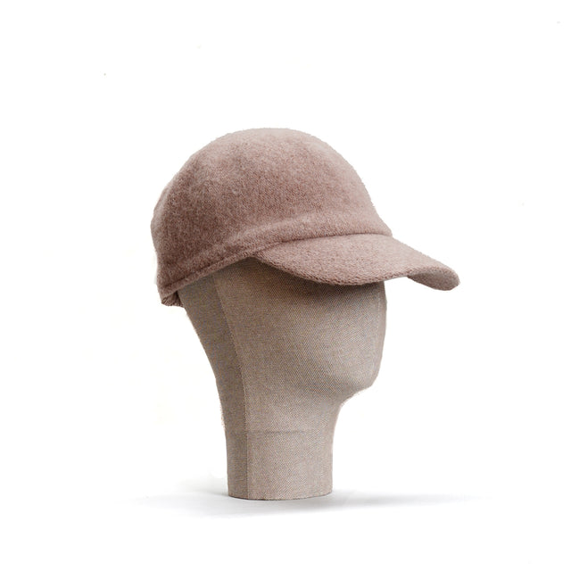 Zeroassoluto-Cappello con visiera 100% lana - taupe