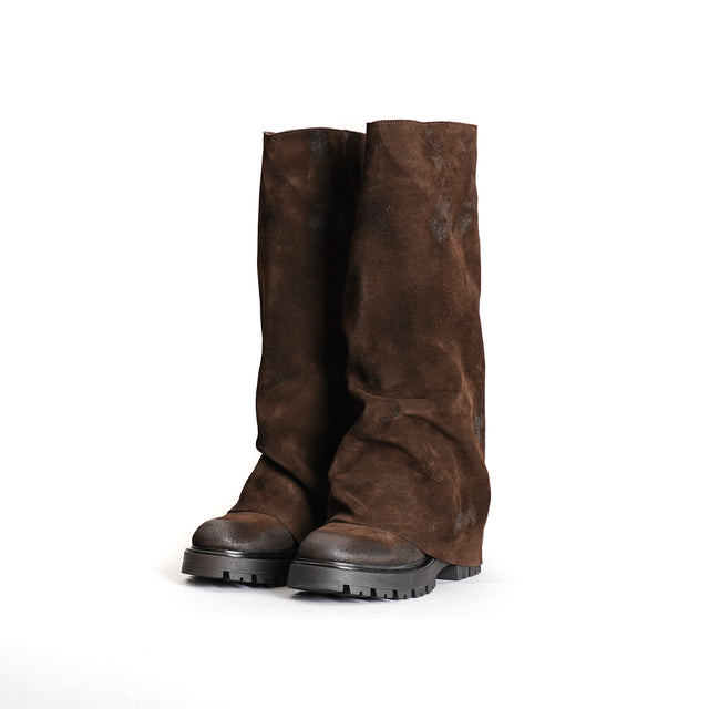 Ovye'-Suede Boot - dark brown