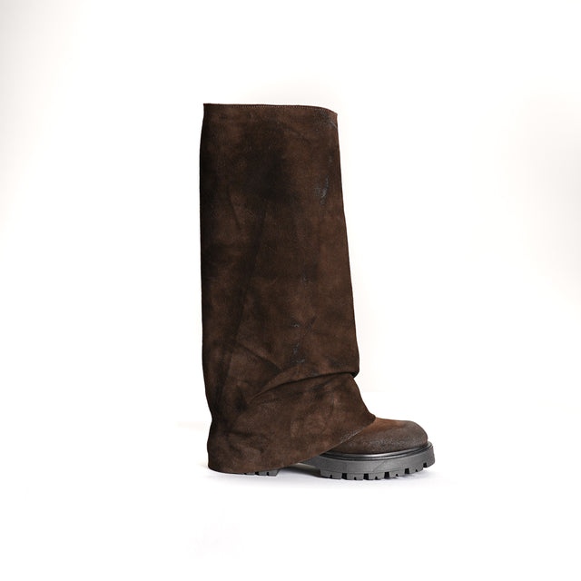 Ovye'-Suede Boot - dark brown