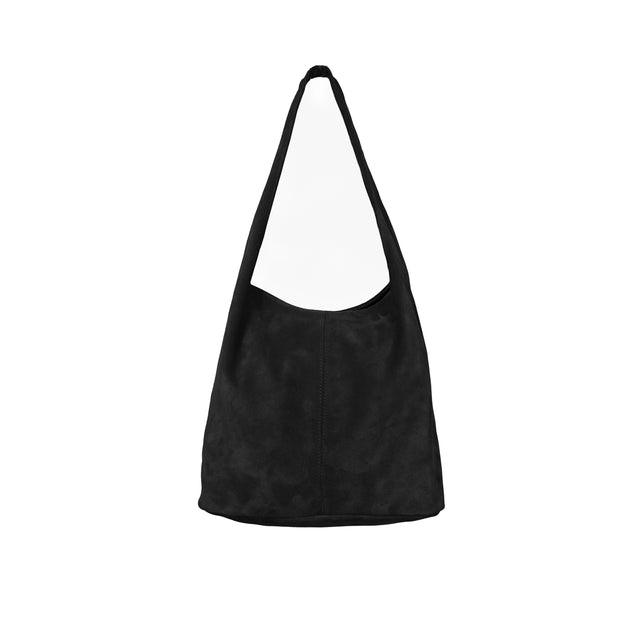 W by Whitemood-Borsa shopper scamosciata - nero