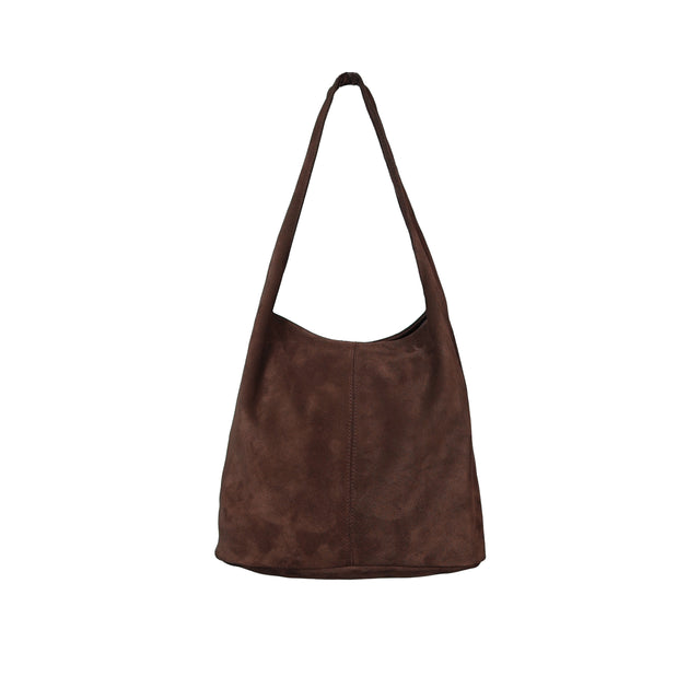 W by Whitemood-Borsa shopper scamosciata - caffe'