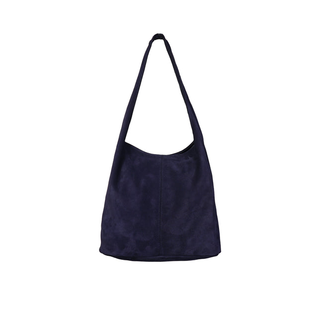 W by Whitemood-Borsa shopper scamosciata - blu