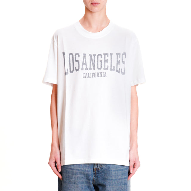 Vicolo-T-shirt "LOS ANGELES" - white/grey