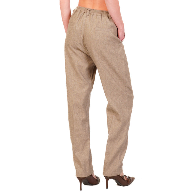 Zeroassoluto-Pantalone IVY flanella elastico dietr - cacha