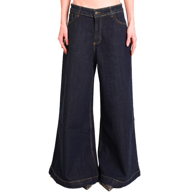 Zeroassoluto-Jeans NOA wide leg - dark denim