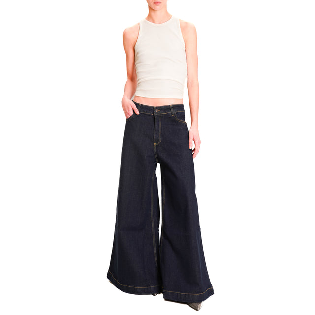 Zeroassoluto-Jeans NOA wide leg - dark denim