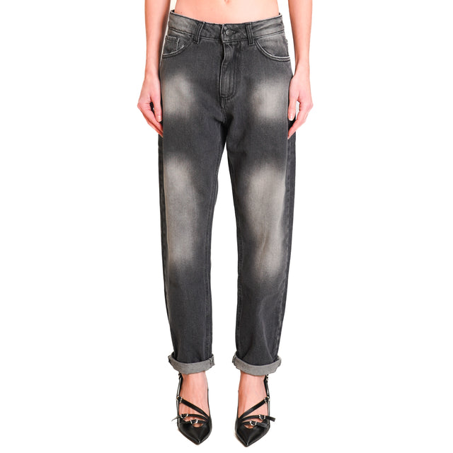 Zeroassoluto-Jeans NALA faded boyfriend - black denim