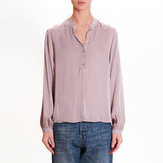 Dixie-Chester satin shirt - mauve