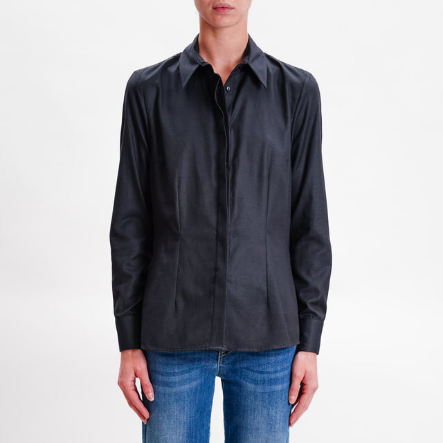 Dixie-Camicia slim fit - nero