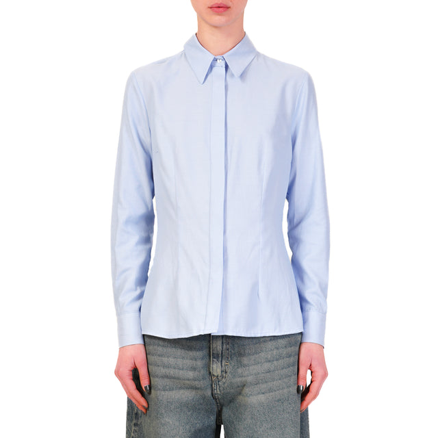 Dixie-Camicia oxford slim fit - celeste