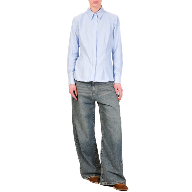 Dixie-Camicia oxford slim fit - celeste