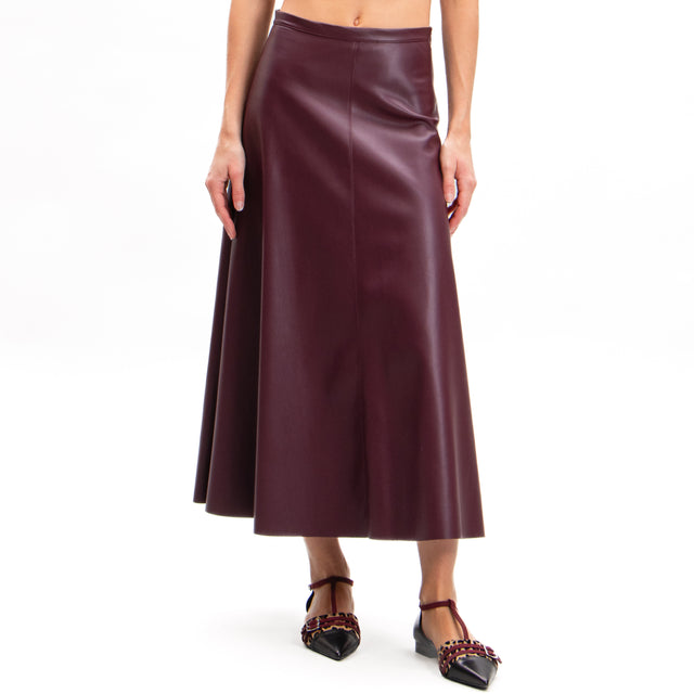 Dixie-A-line Faux Leather Skirt - Must