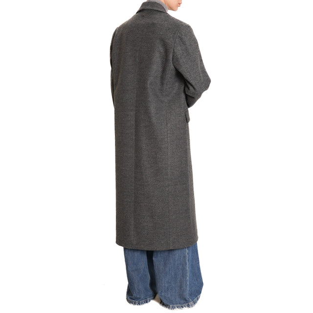 Dixie-Double-breasted coat - charcoal