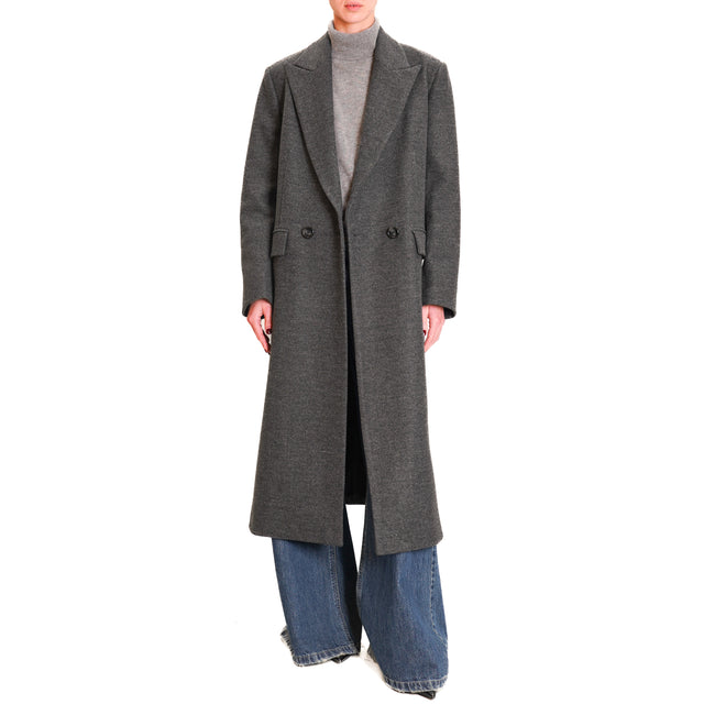 Dixie-Double-breasted coat - charcoal