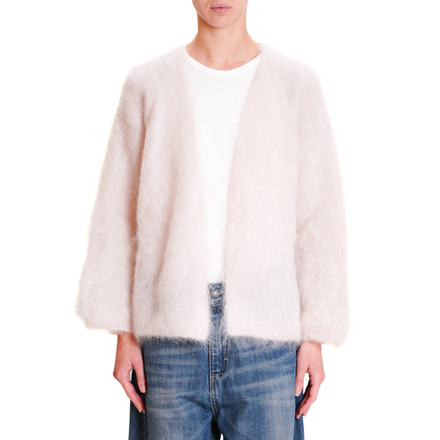 Dixie-Cardigan mohair - butter