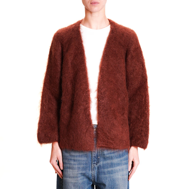 Dixie-Cardigan mohair - caffe'