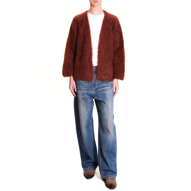 Dixie-Cardigan mohair - caffe'