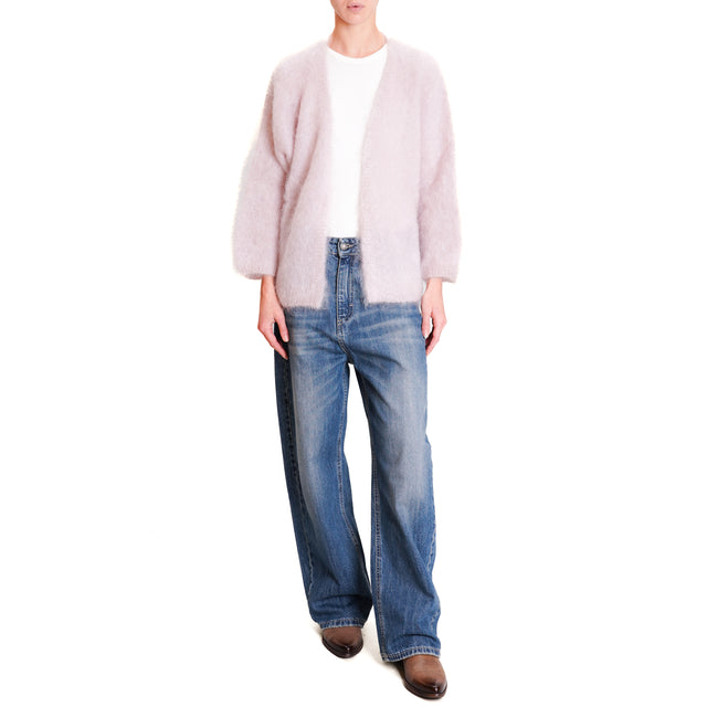 Dixie-Cardigan mohair - rosa