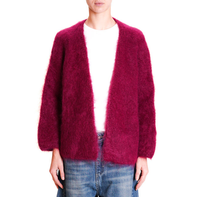 Dixie-Cardigan mohair - vino