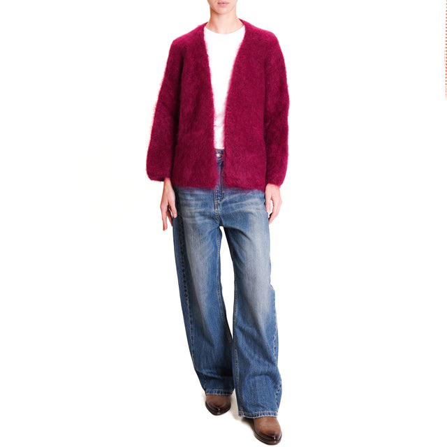 Dixie-Cardigan mohair - vino