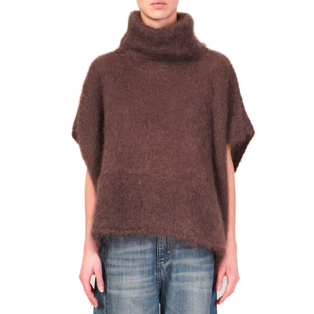 Dixie-Maglia collo alto mohair - moro