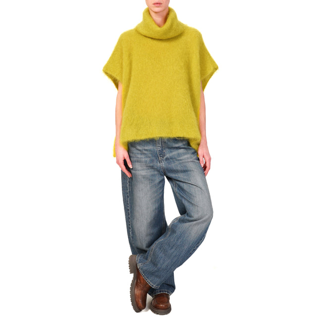 Dixie-Maglia collo alto mohair - olio