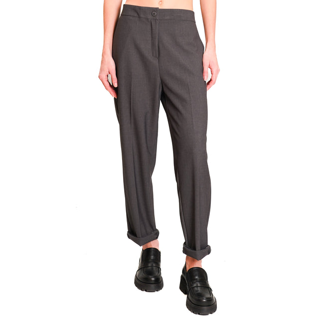 Dixie-Pants with elastic back - anthracite