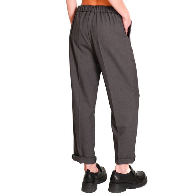 Dixie-Pants with elastic back - anthracite