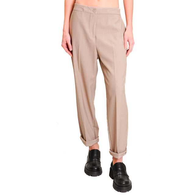 Dixie-Pants with elastic back - dove grey