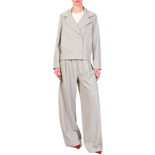 Dixie-Pantalone in felpa con coulisse - grigio