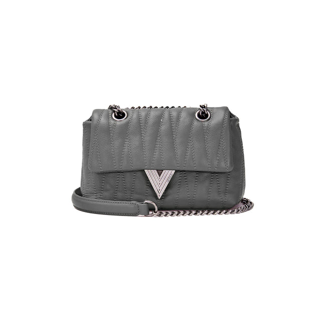 Vicolo-Borsa Belleville small genuine leather - grigio