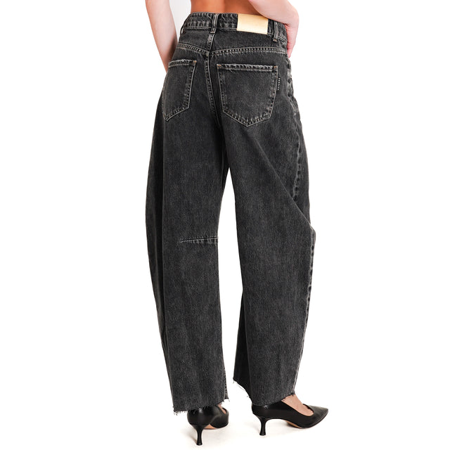 Haveone-Jeans WENDY baloon fit - black denim