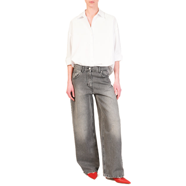 Haveone-Jeans BELLA wide leg - denim grigio