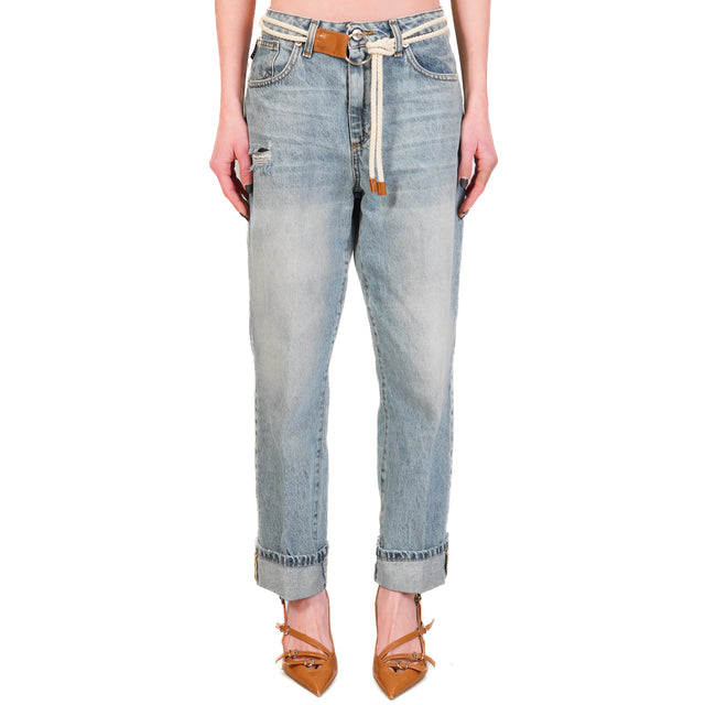 Haveone-Jeans MANDY con rottura sulla tasca - denim