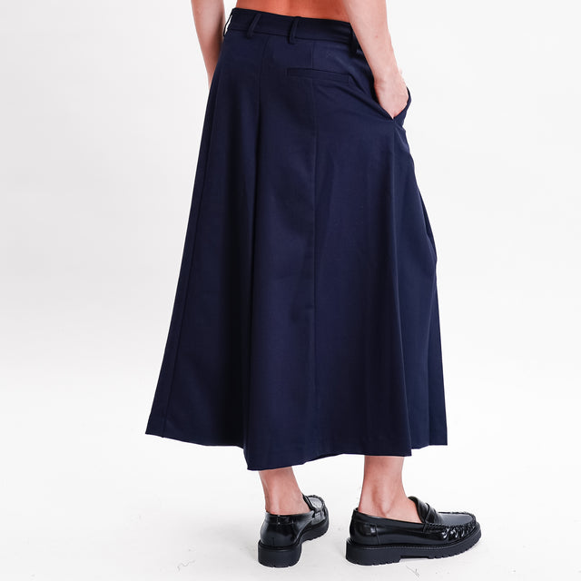 Imperial-Pleated trousers - blue